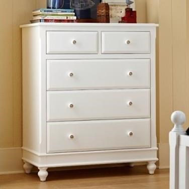 NE Kids Lake House 5 Drawer Chest of Drawers with Secret Drawer